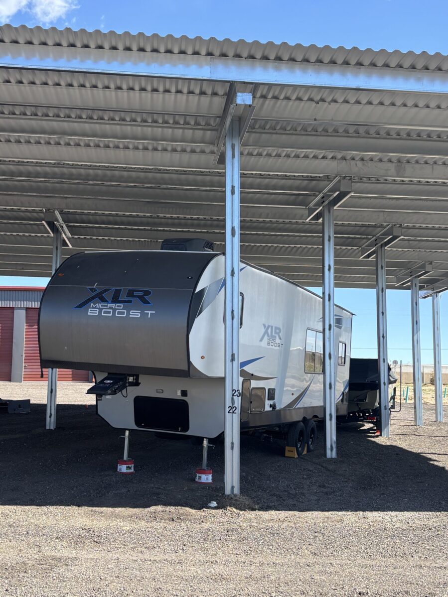 Secure gated RV and boat storage facility serving Castle Rock Colorado